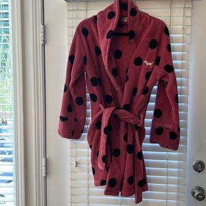 Pink bath robe/ house coat